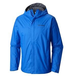 Columbia Sportswear Watertight Jacket Boys XL 18/20 Blue Hoodie Light Weight